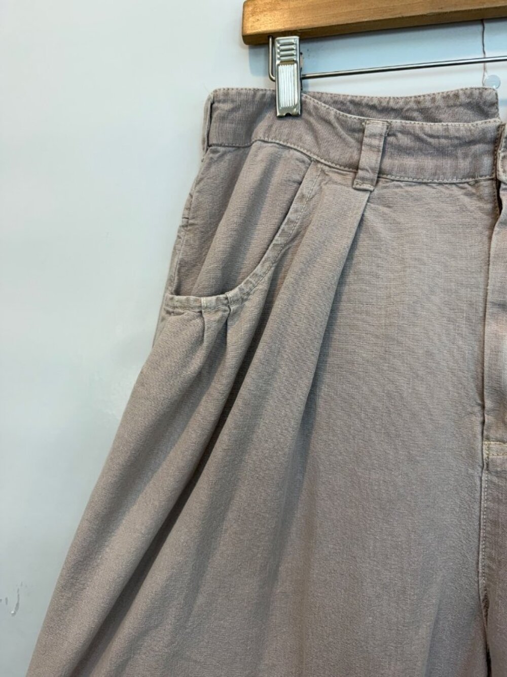 Free People Women's Sweet Talk Chino Trousers Pants Size 12 Phantom Gray - Picture 6 of 14